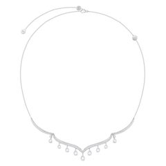 HARAKH 2 3/4 Carat Colorless Diamond Mandala 18KT White Gold Necklace