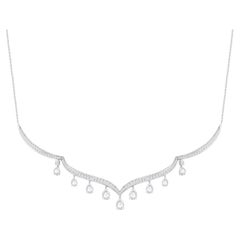 Collier Harakh 2 3/4 carats diamant incolore Mandala en or blanc 18KT