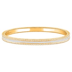 HARAKH 2CT Colorless Diamond Sunlight 18K Gold Half-Eternity Sunlight Bangle