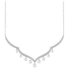 HARAKH Collar Mandala de Diamantes Incoloros de 3 1/2 CT.