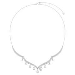 HARAKH 3 1/2 CT Colorless Diamond Mandala Necklace.