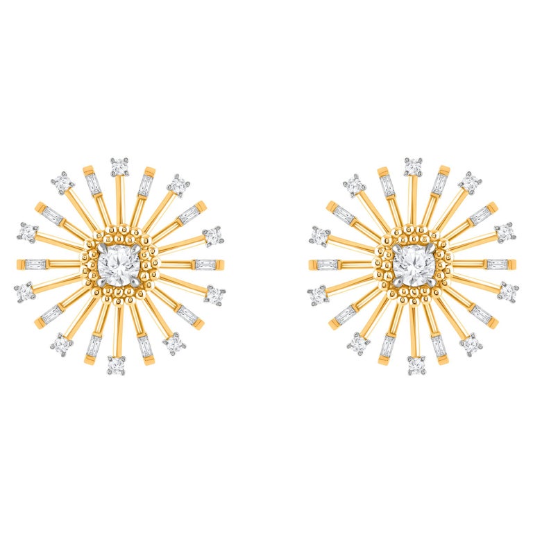 Orecchini Punto Luce in Oro Giallo 9kt con Diamante Naturale CT 0,04 OOL12403.004 OroGioia