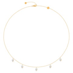 HARAKH Collar Colgante 3/4 CT Diamante Incoloro Frangipani Oro 18KT