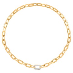 HARAKH 3/4 CT Collar con clip de diamante incoloro luz del sol en oro de 18 quilates