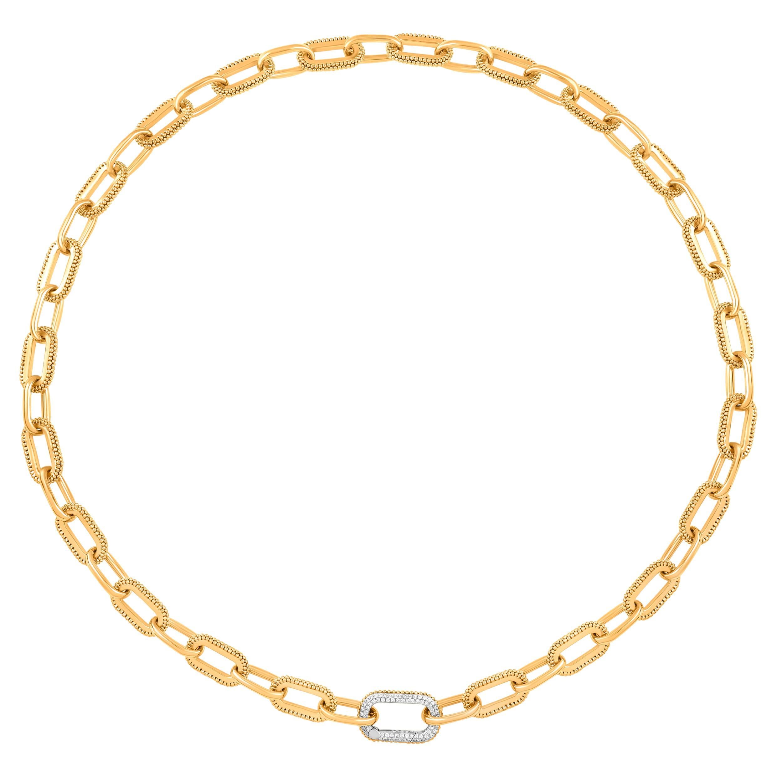 HARAKH Collier clip en or 18 carats avec diamants incolores Sunlight Paper, 3/4 carat