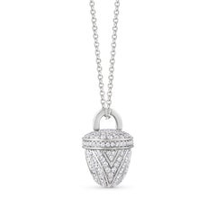 HARAKH Collier pendentif Ghunghroo en diamant naturel incolore 3/4 carat