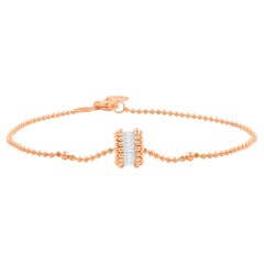 HARAKH 3/8 Colorless Diamond Sunlight Rondell Bracelet in 18KT Rose Gold