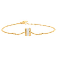HARAKH 3/8 Colorless Diamond Sunlight Rondell Bracelet in 18KT Yellow Gold