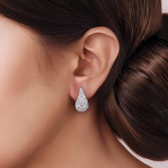 HARAKH 3.00 CT Natural Colorless Diamond Brilliant & Rose Cut Earring