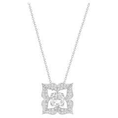 HARAKH 1/2 CT Natürlicher farbloser Diamant im Brillant- und Rosenschliff-Anhänger