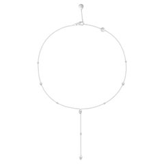 HARAKH 5/8 CT Natural Colorless Diamond Frangipani Necklace