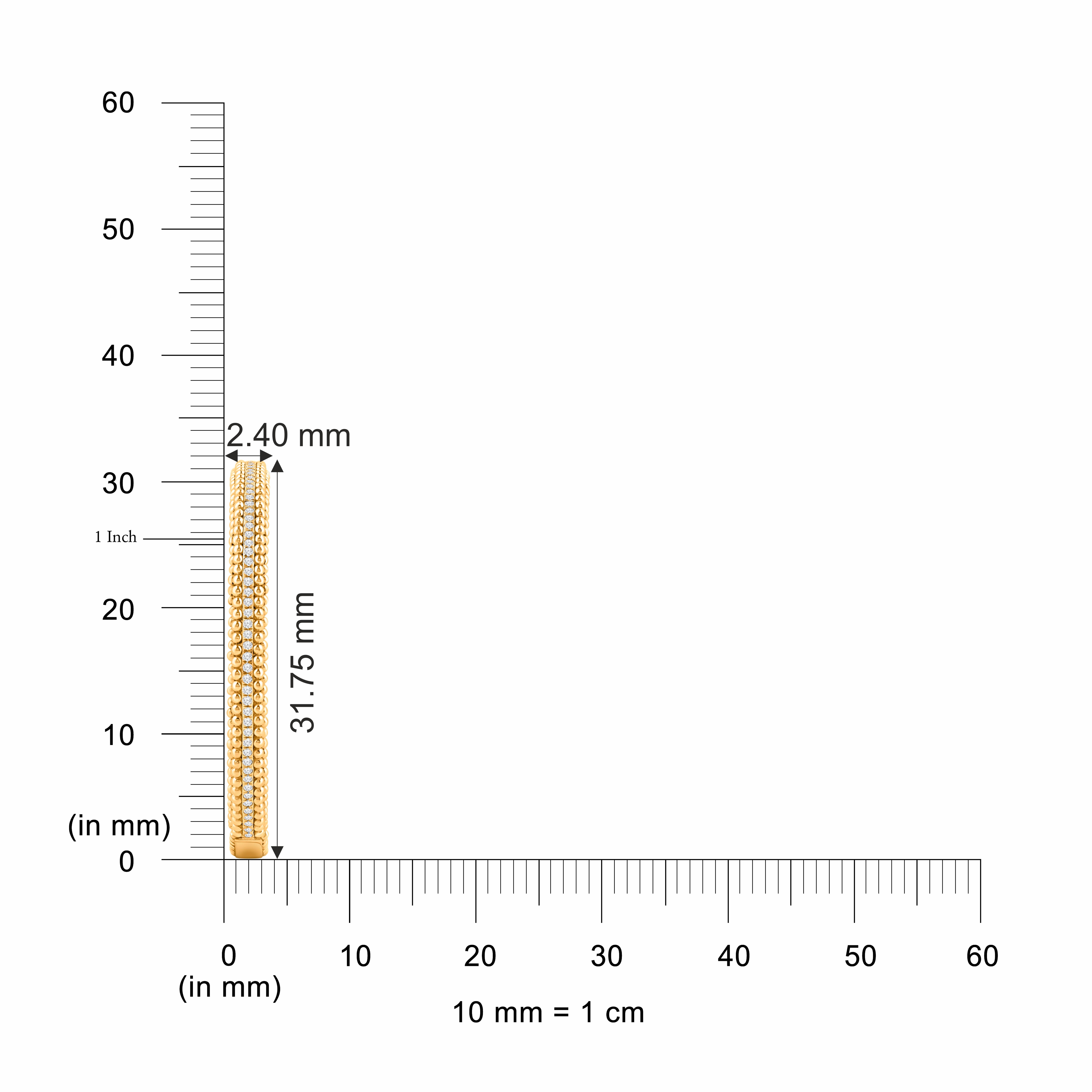 Brilliant Cut HARAKH Auric Sphere 1/3 CT Colorless Diamond 18KT Yellow Gold Hoop Earrings For Sale