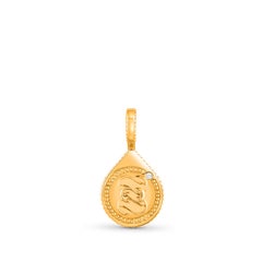 HARAKH Colorless Diamond Drop of JOY Balance Charm-Pendant 18K Yellow Gold