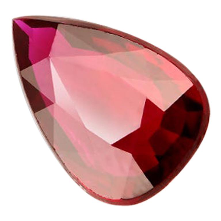 SUPERBE RUBIS ROUGE sang de pigeon naturel 9,80 ct coussin forme pierre