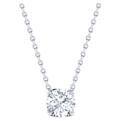 Harakh Collier pendentif solitaire en or 18 carats avec diamants de 0,33 carat certifiés GIA