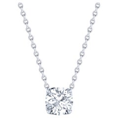 Harakh, collier pendentif solitaire en or 18 carats avec diamants de 0,34 carat certifiés GIA