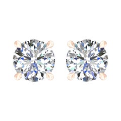 Orecchini con diamanti Harakh certificati GIA da 0,54 carati, colore F, chiarezza VS2, 18 carati.