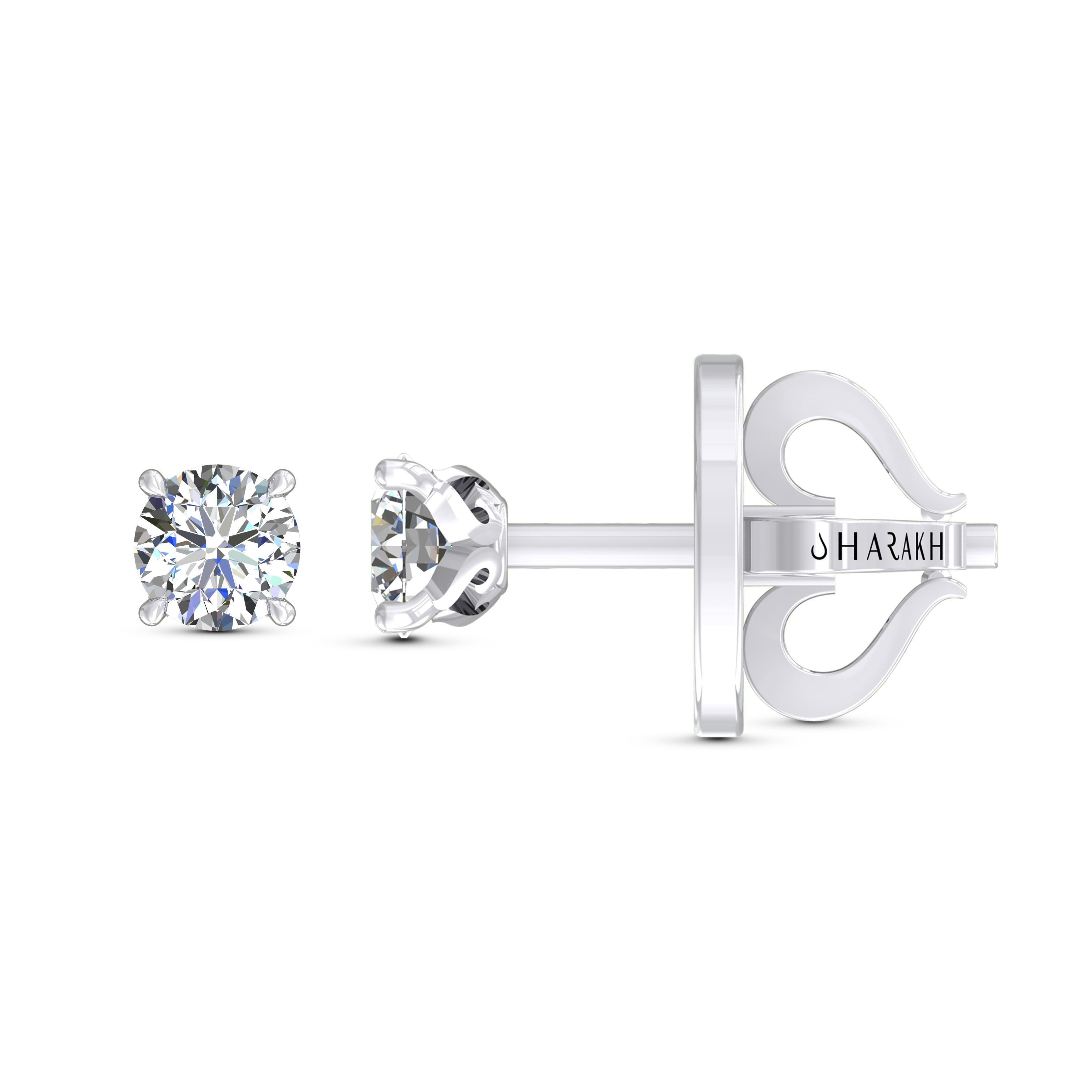 0.75 carat diamond earrings