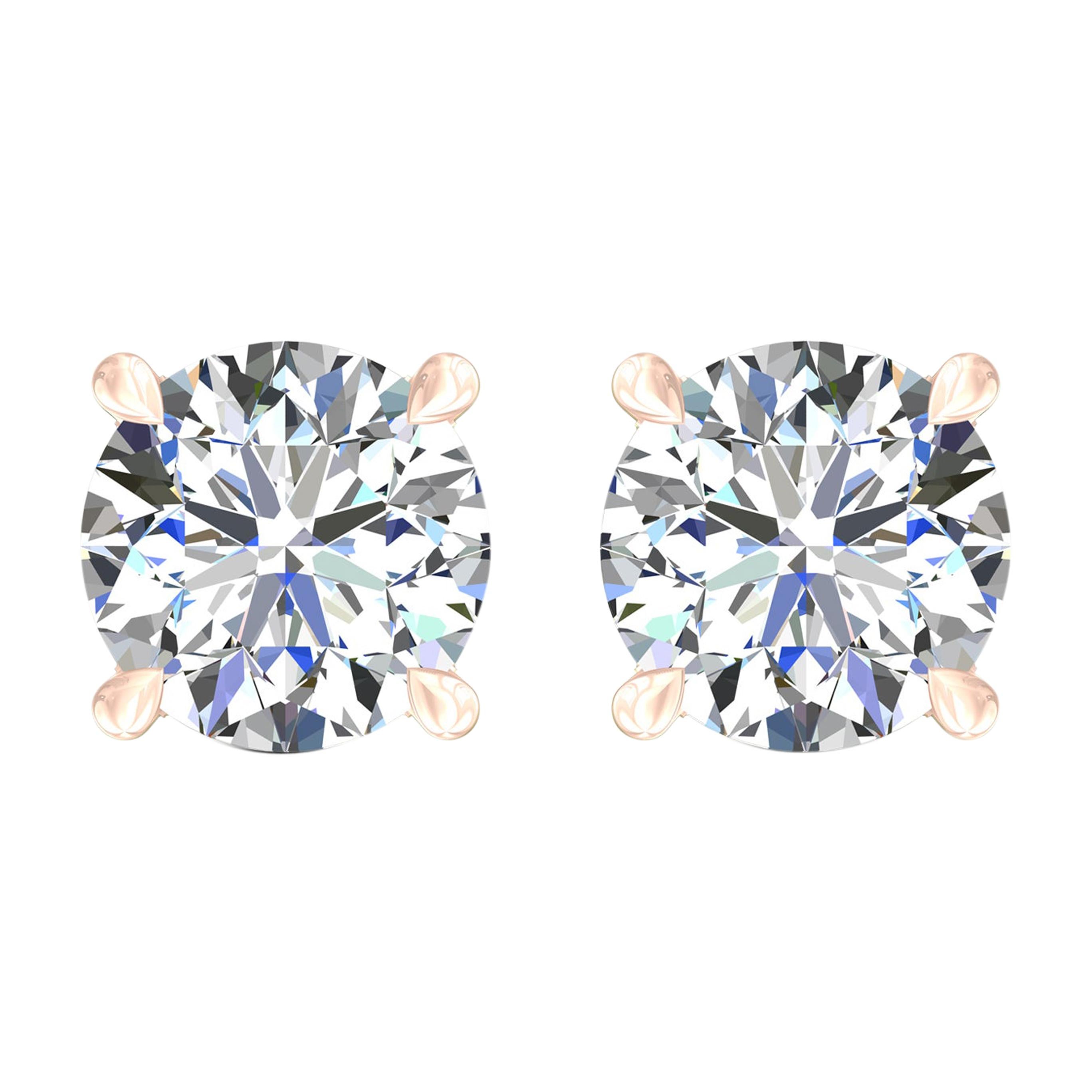 Harakh GIA zertifiziert 0,80 Karat D-E Farbe VS2 Reinheit 18KT Diamant-Ohrstecker