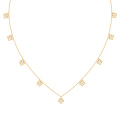 HARAKH GIA Certified 1 CT Colorless Diamond 18K Gold Drop Mandala Necklace