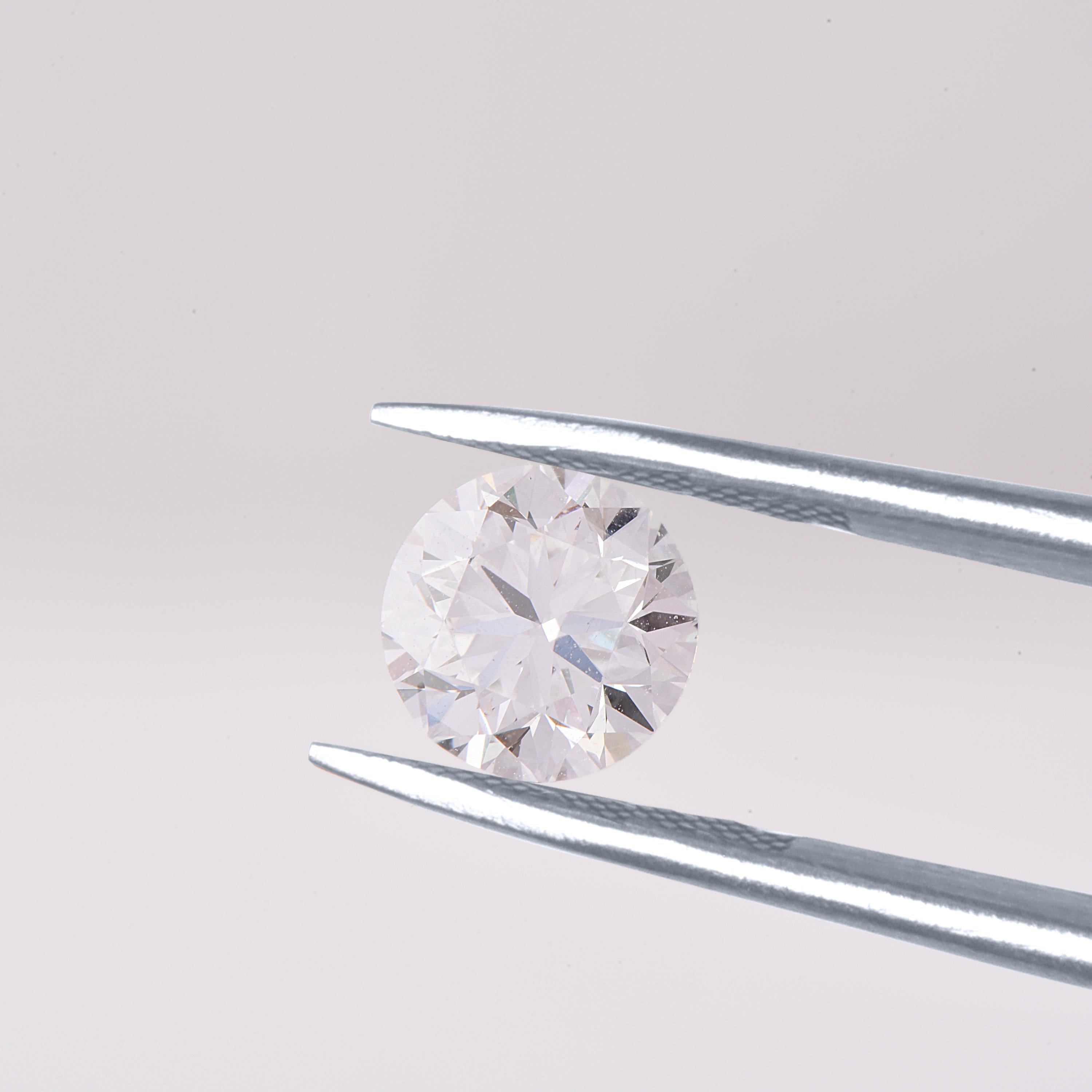 Moderne Harakh Diamant libre de 1,00 carat de couleur F et de pureté VS1-couleur brillant, certifié par le GIA en vente