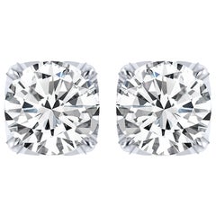 Harakh GIA Certified EF/VS 1.50 Carat Diamond Studs in 18 Karat White Gold