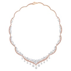 Collana di diamanti Pink Diamond certificata GIA di Harakh con taglio a pera, Brilliante, Rosa e Argyle