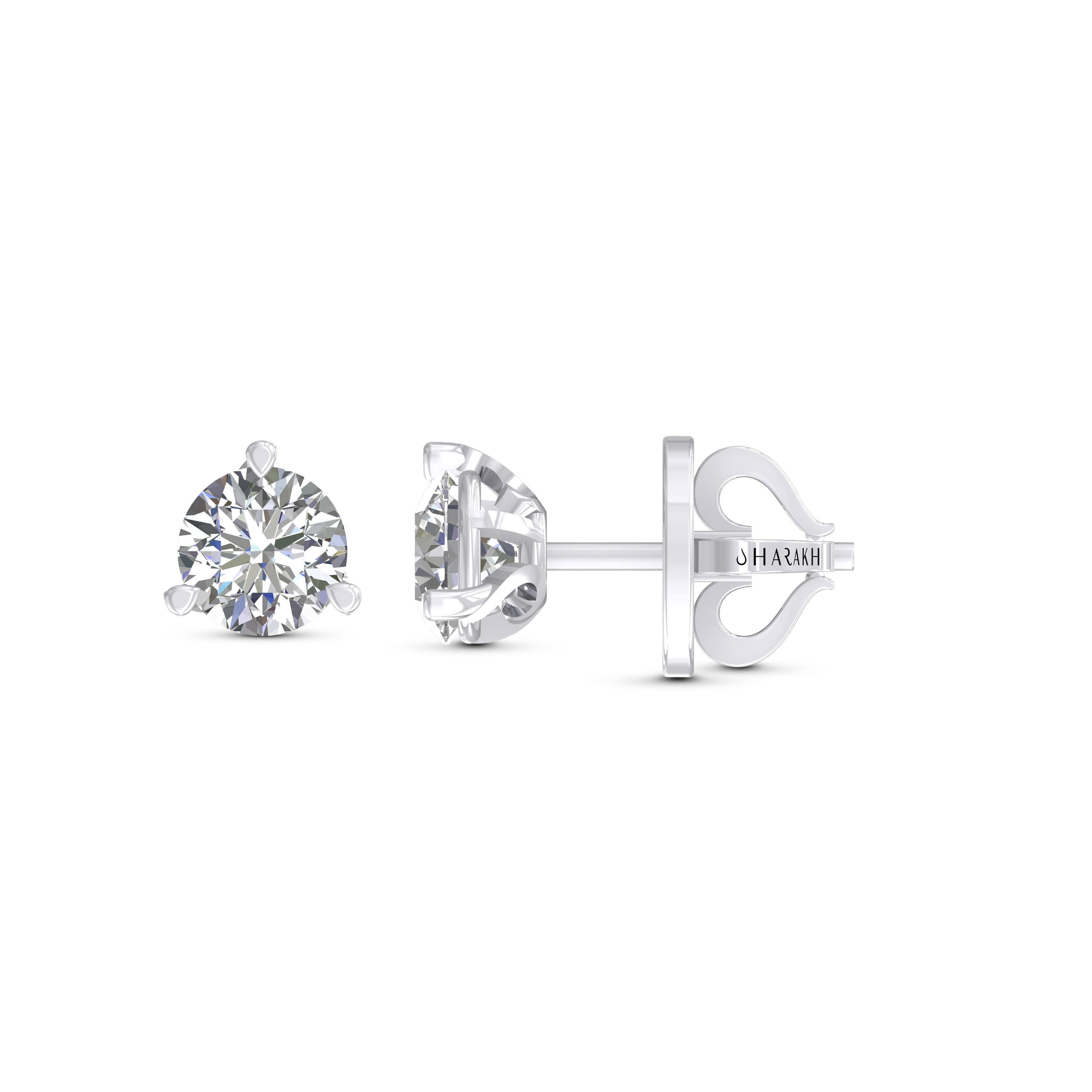 These classic GIA certified diamond studs showcase a pair of perfectly matched diamonds weighing total 2.00 carats. Crafted in 18 karat white gold, these are available in yellow and rose gold as well.
Perfect for gifting and for yourself as well.