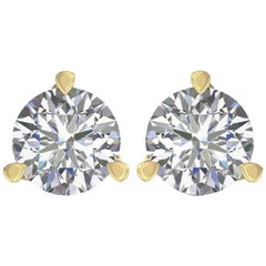 Harakh GIA Certified 2.00 Carat DE Color VS Clarity 18kt Diamond Stud Earrings