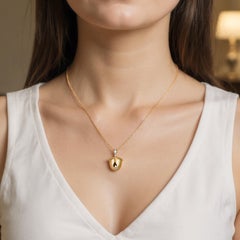 HARAKH GIA Certified Colorless Diamond Ghunghroo Melodic Pendant-Charm 18KT Gold