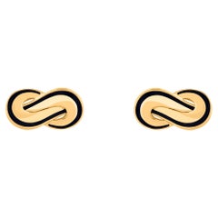 HARAKH Infinity JOY Men’s 18KT Two-Tone Gold Black Enamel Cufflinks HARAKH Infinity JOY Men’s 18KT Two-Tone Gold Black Enamel Cufflinks