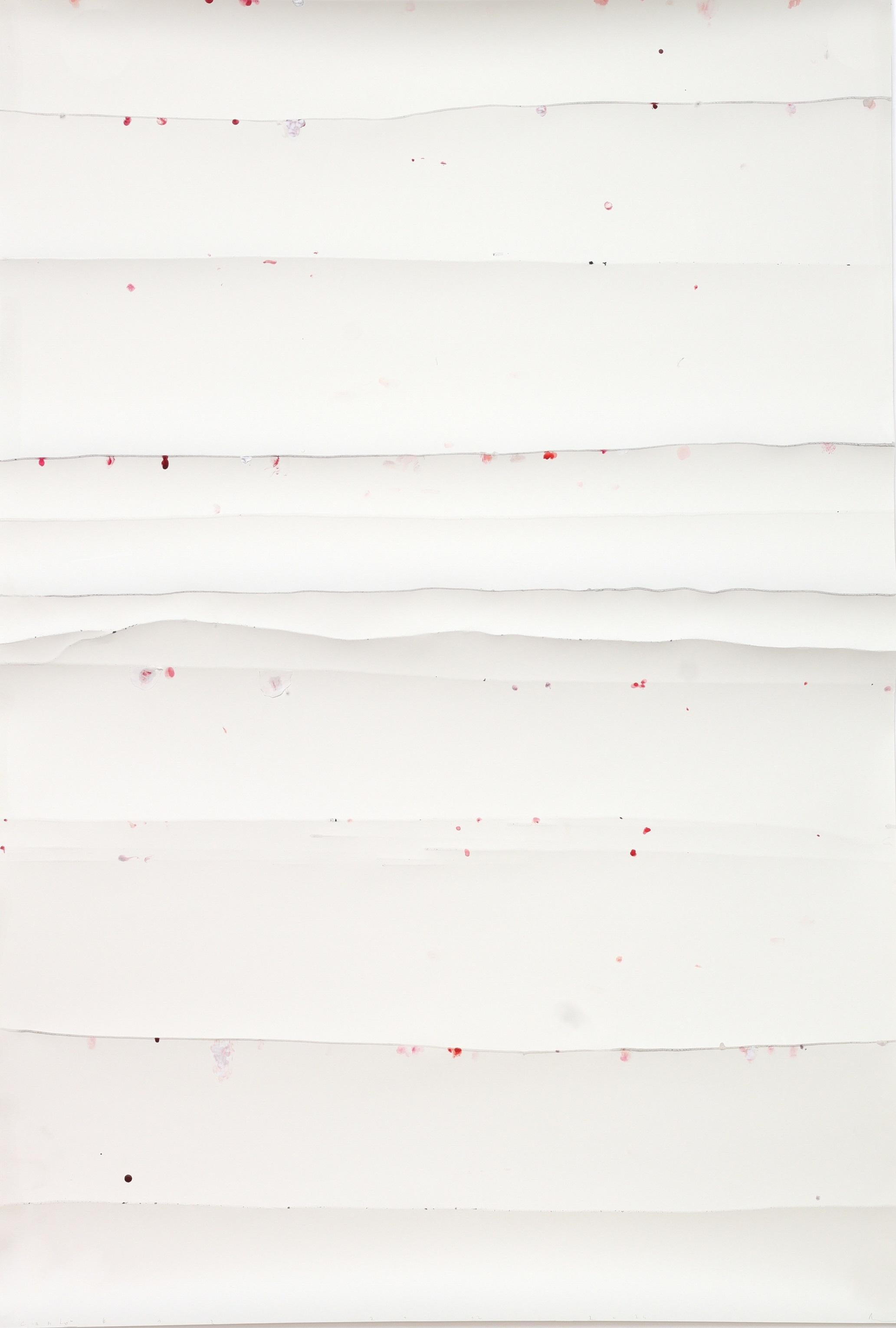 Canto 12 (peinture abstraite) - Gris Abstract Painting par Harald Kroner 