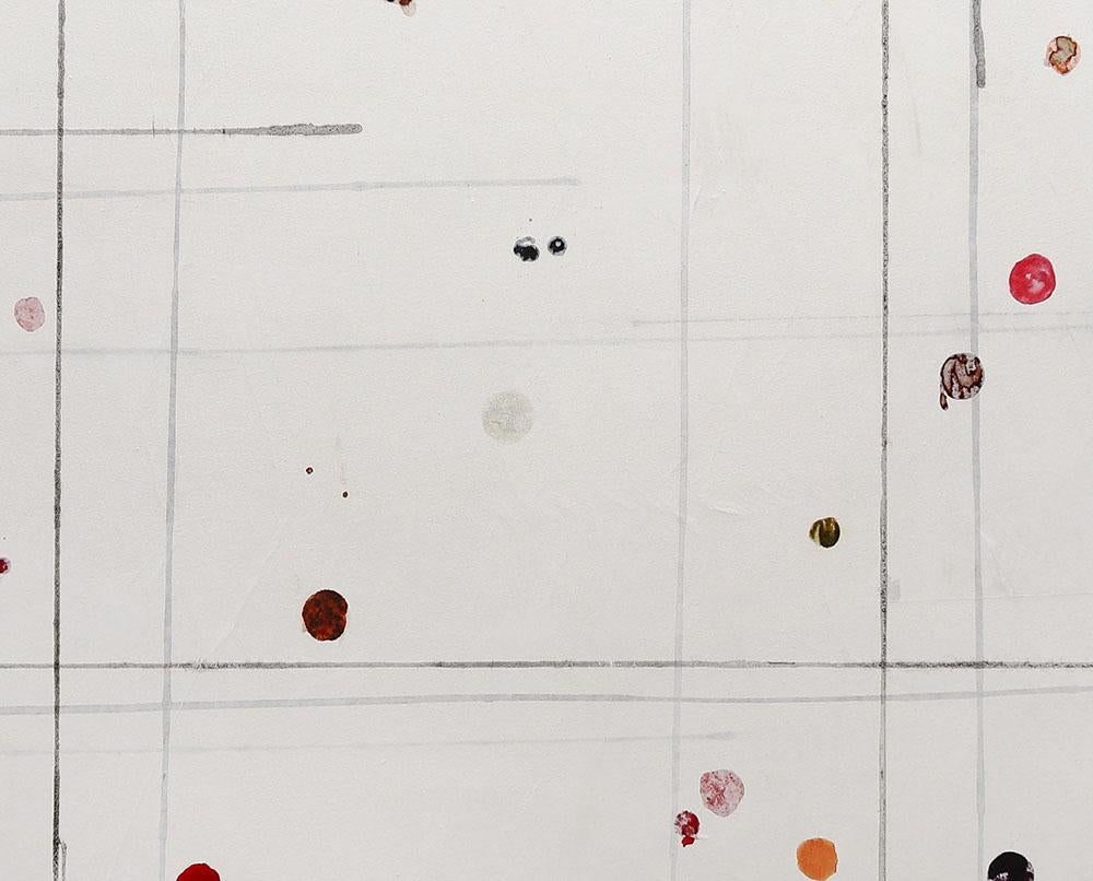 Tondo 9 (Pittura astratta) - Abstract Painting Grigio di Harald Kroner 