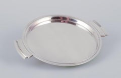 Harald Nielsen for Georg Jensen. Art Deco tray in sterling silver.