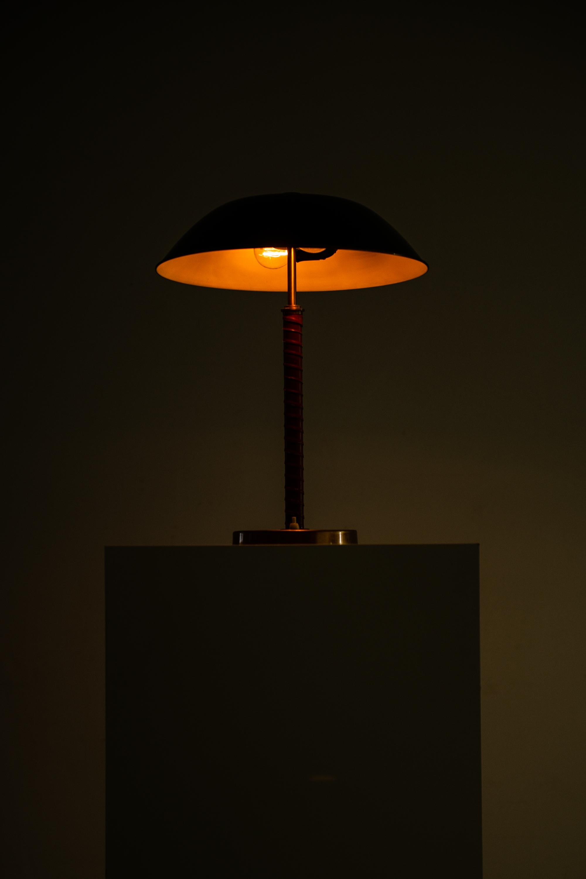 Mid-20th Century Harald Notini Attributed to Table Lamp Produced by Böhlmarks in Sweden