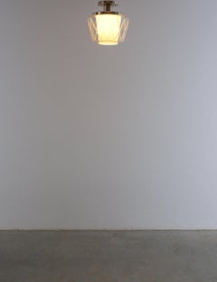 Harald Notini Böhlmark Glaskörper Deckenleuchten Schweden, 1940