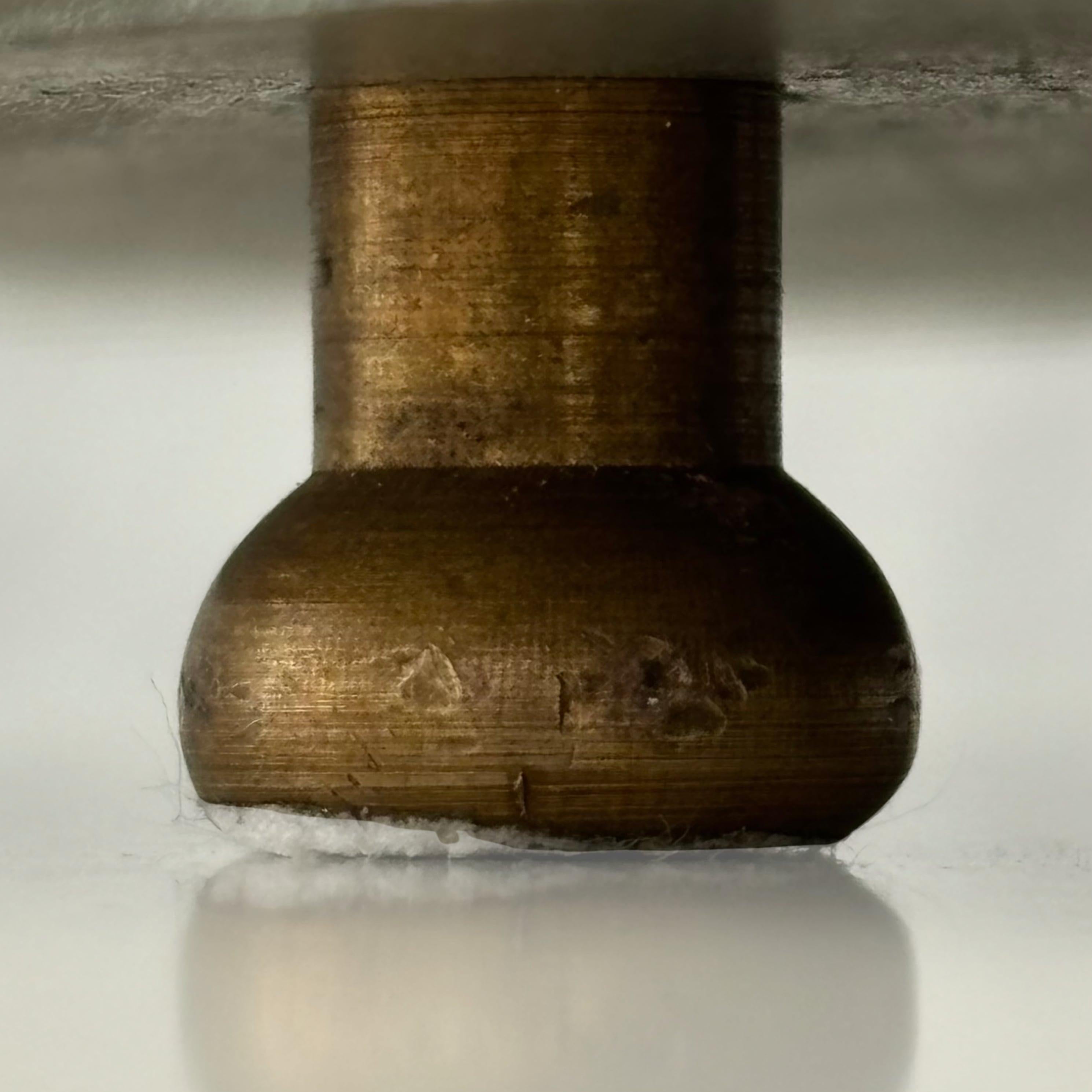 Harald Notini, Böhlmarks, table lamp 15505, brass & Steel, Sweden, 1940s For Sale 6