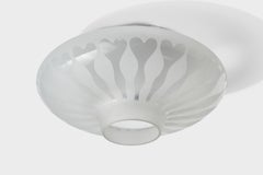Harald Notini, Flush Mount, Metal, Glass, Sweden, 1940s