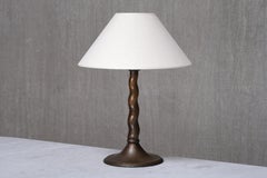Harald Notini Hammered Copper Table Lamp, Model 6834, Böhlmarks, Sweden, 1920s