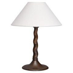 Harald Notini Hammered Copper Table Lamp, Model 6834, Böhlmarks, Sweden, 1920s