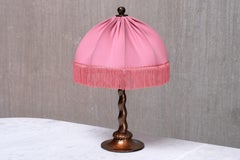 Lampada da tavolo in rame martellato Harald Notini, modello 6839, Böhlmarks, Svezia, anni '20