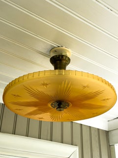 Harald Notini Model 6350 Ceiling Light for Böhlmarks, Swedish Grace, 1929