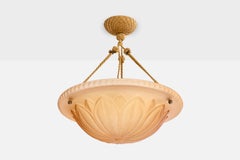 Harald Notini, lampe suspendue, verre, corde, Suède, années 1930