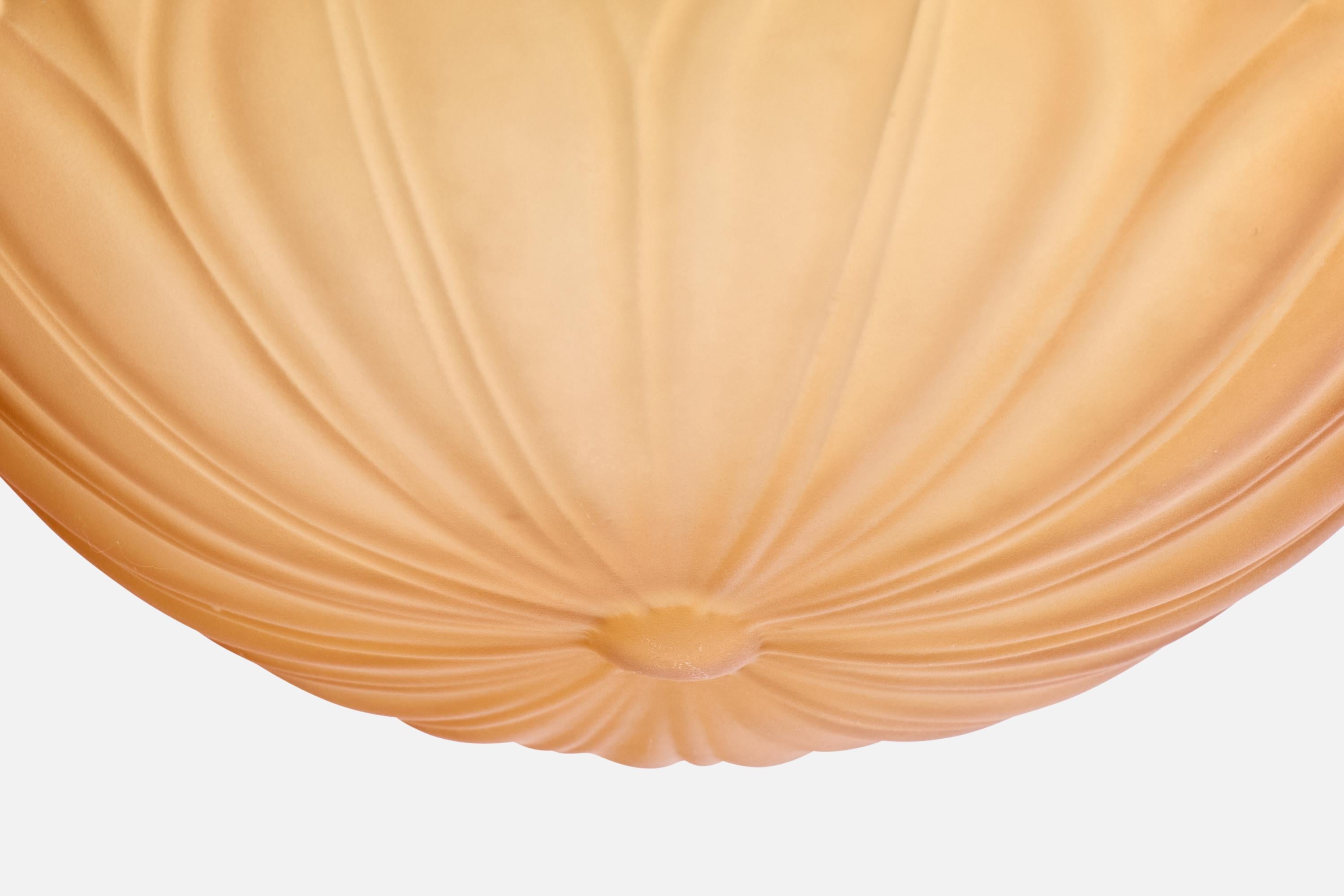 Corde Harald Notini, lampe suspendue, verre, corde, Suède, années 1930 en vente