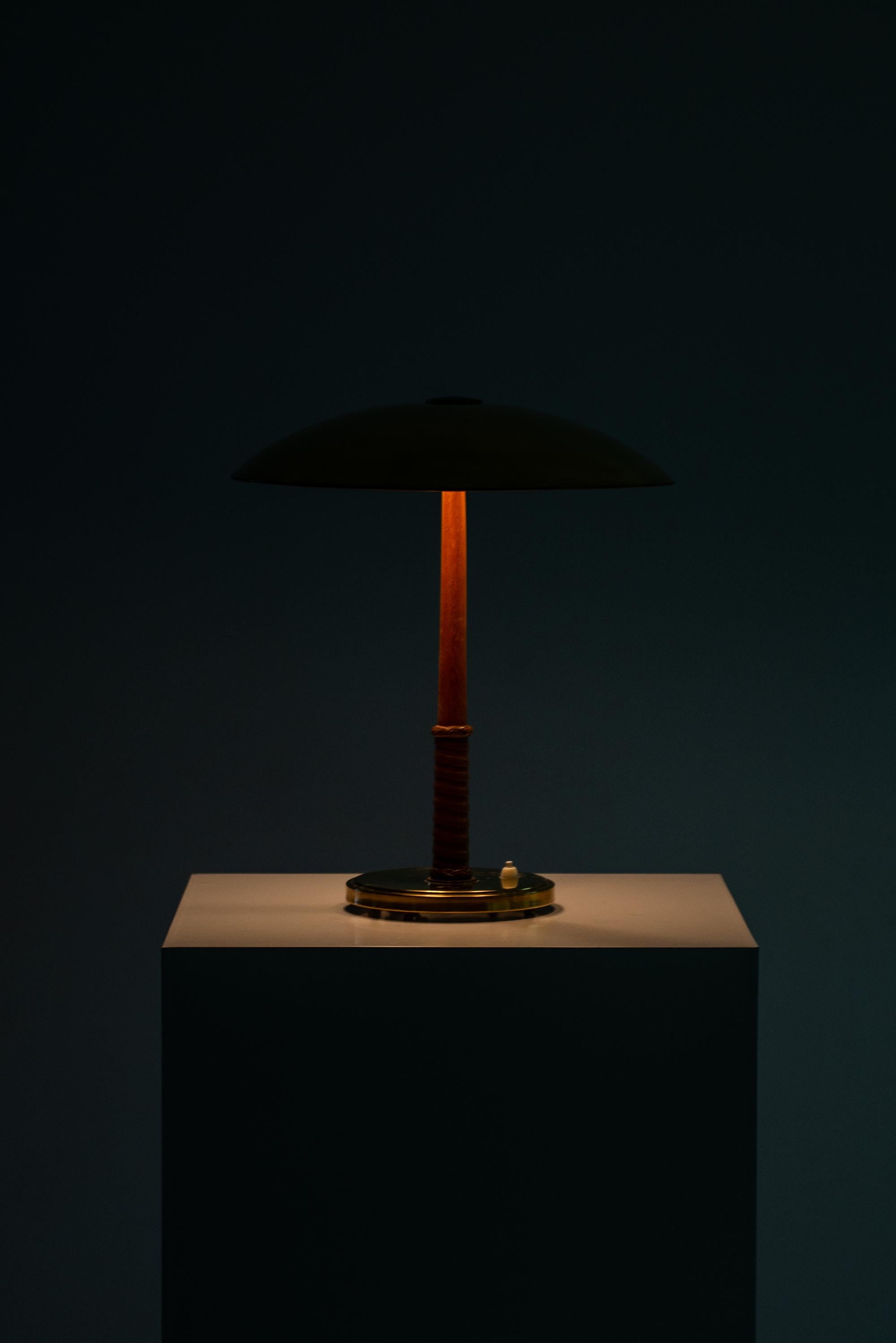 Mid-20th Century Harald Notini Table Lamp Produced by Böhlmarks in Sweden