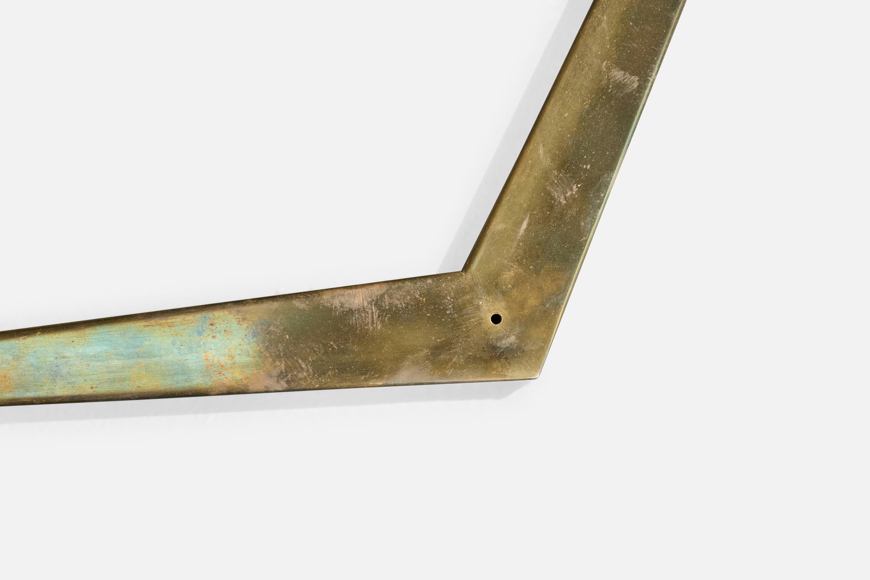 Harald Notini, Aplique, Latón, Cristal, Suecia, Década de 1950 en venta 4