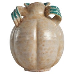 Harald Östergren, Vase, faïence émaillée, Upsala-Ekeby, Suède, années 1930