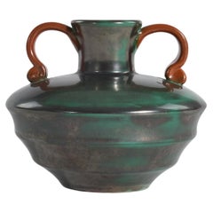 Harald Östergren, Vase, Glazed Earthenware, Upsala-Ekeby, Sweden, c. 1930s