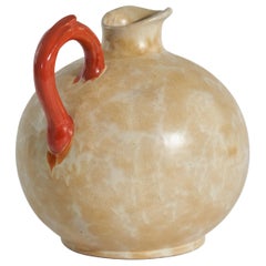 Harald Östergren, Vase / Krug aus glasiertem Steingut, Uppsala-Ekeby, Schweden, 1930er Jahre