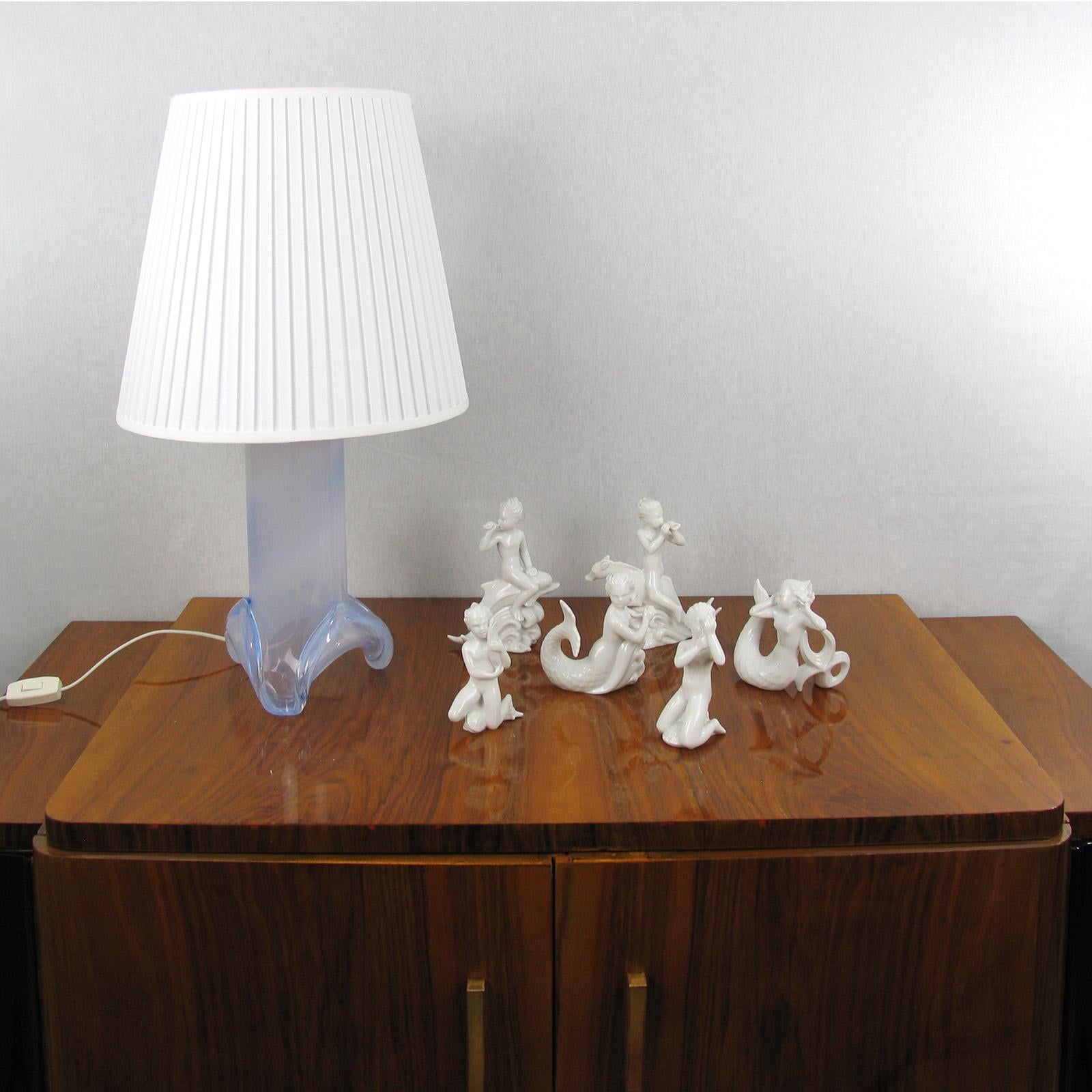 Harald Salomon for Rörstrand, Blanc de Chine White Glazed Set of Six Figurines For Sale 5